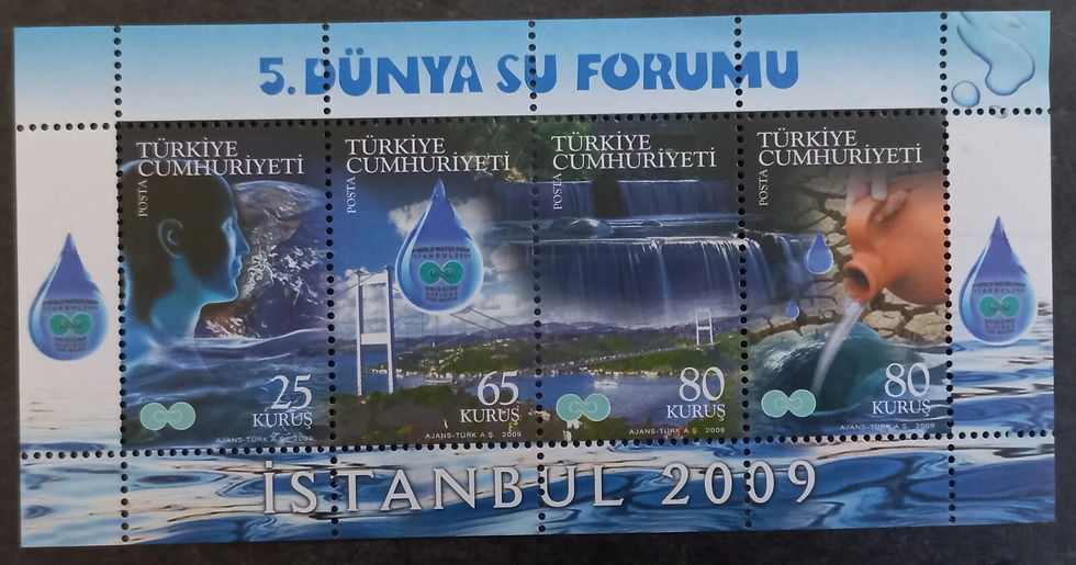 2009 Turkey 5th World Water Forum Minisheet MUH