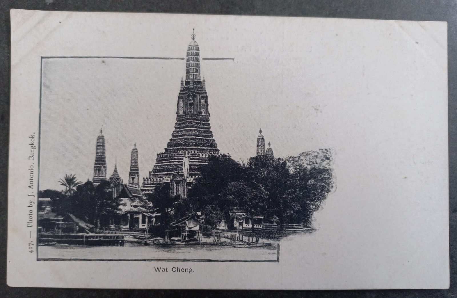 Undated Thailand Postcard-Wat Cheng Unused No Stamp