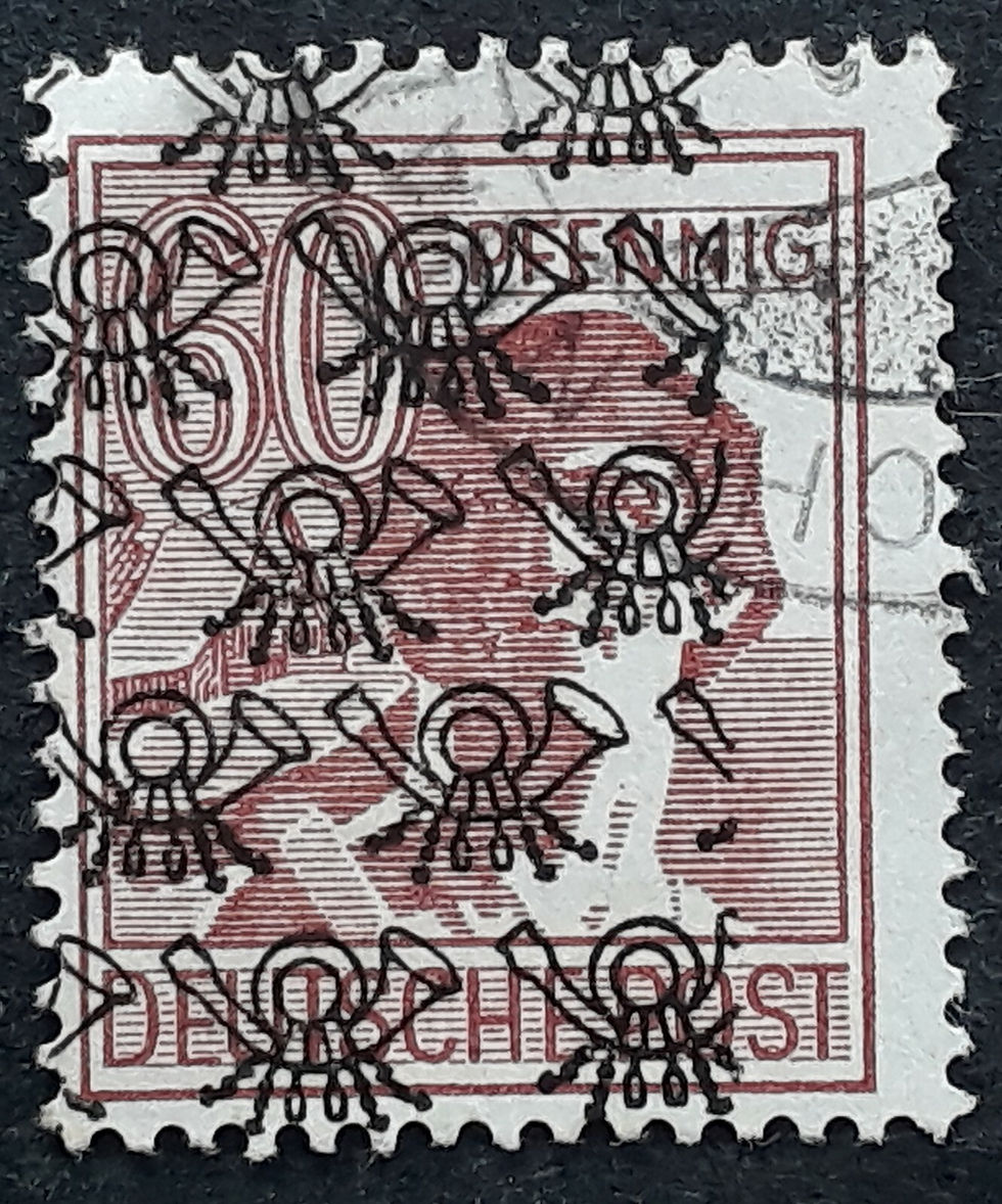 c.1948 Germany (British USA Zone) 60 Pfg stamp with Posthorn O/P Error