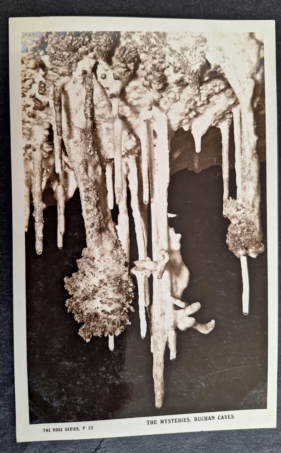 c. 1910s Australia Rose Series Postcard-The Mysteries, Buchan Caves Unused
