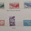 Thumbnail: 1950 Universal Postal Union set 75th Anniv Postage stamps in official book w sig