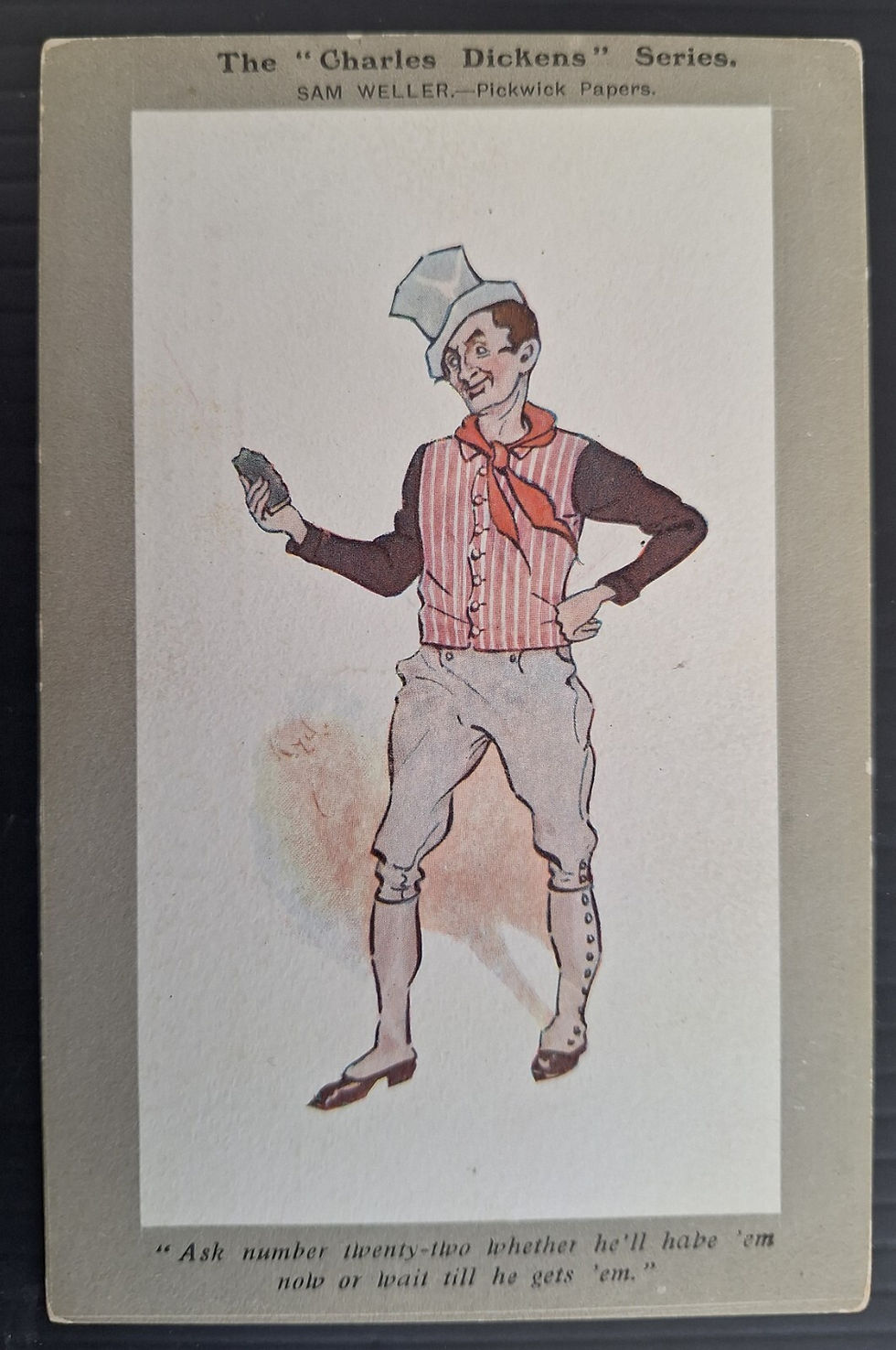 Undated Great Britain Dickens Series Postcard-Sam Weller Unused