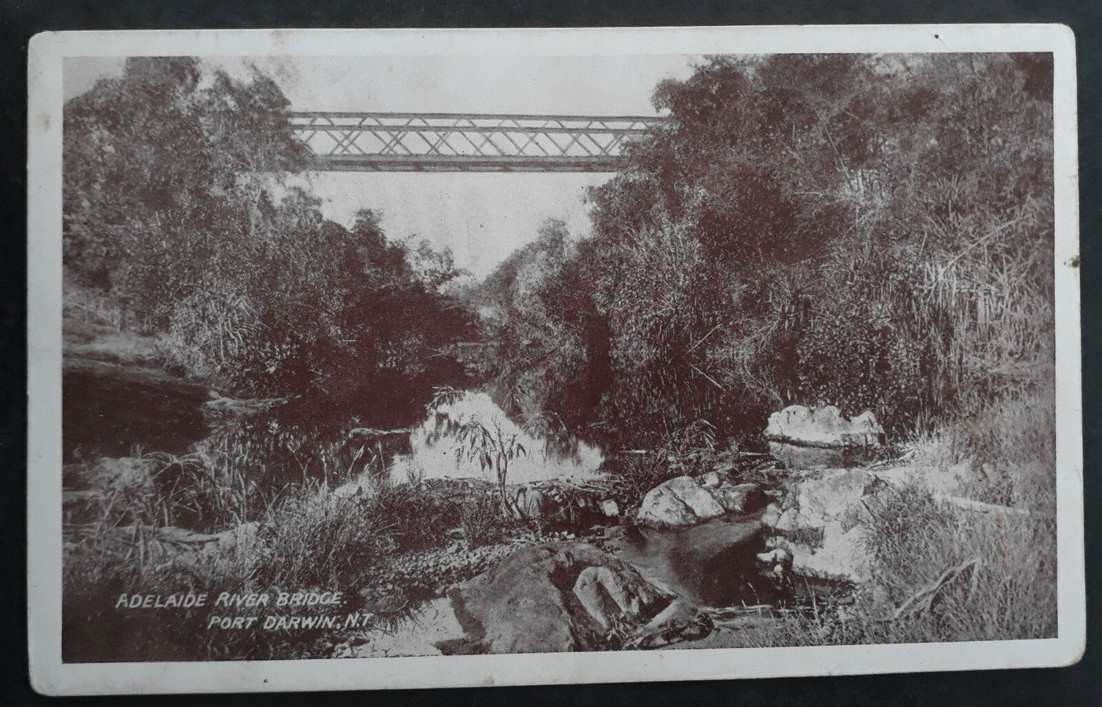 Undated Australia/N.T Postcard-Adelaide River Bridge Unused