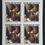 Thumbnail: 1969 Republic of Chad imperf block 8 "Three Negroes" World Solidarity 1F stamps