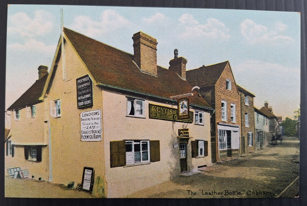 Undated Great Britain Postcard-The Leather Bottle Used No Stamp