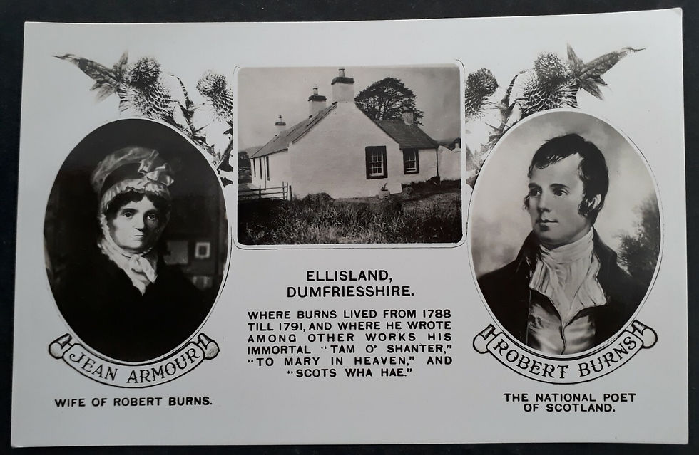 Undated Great Britain Robert Burns Ellisland Postcard Unused