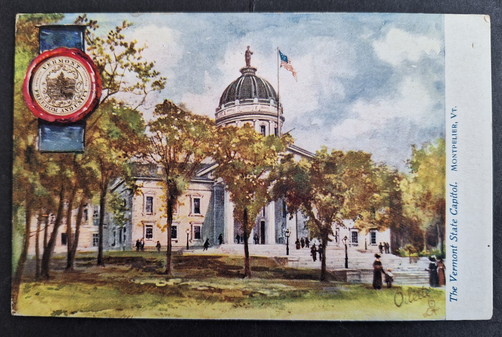 Undated Great Britain Tucks Postcard-State Capital Montpelier Unused