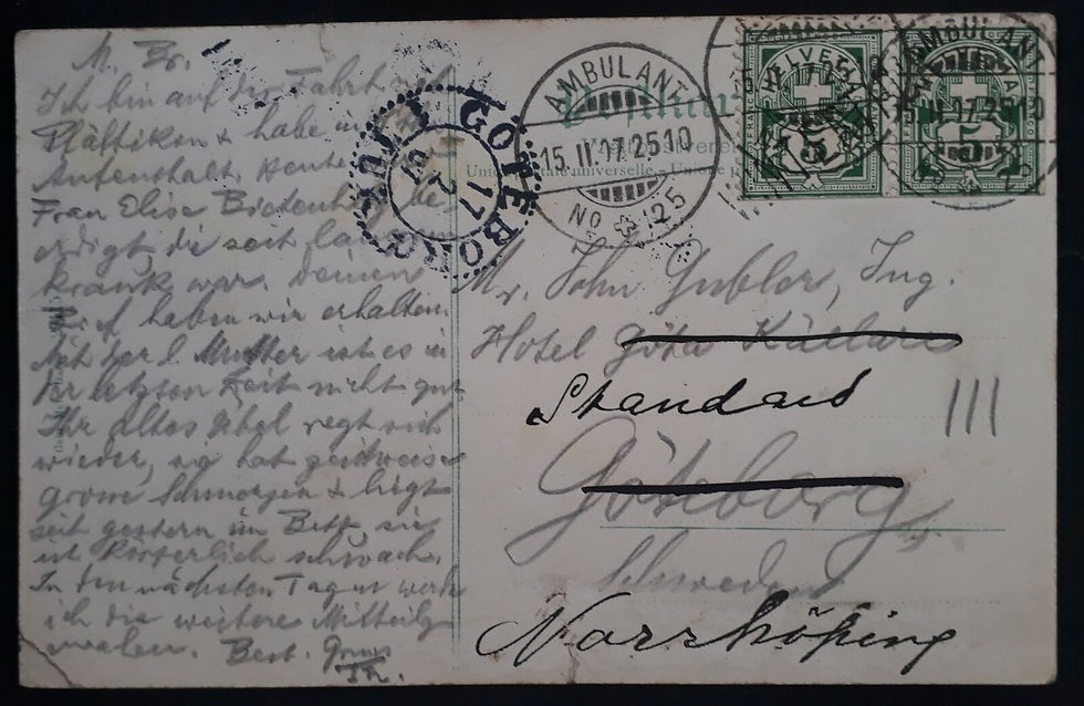 Thumbnail: 1907 Switzerland Postcard " Winterthur Bahnhofplatz" ties 2 stamps Ambulant cds