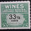 Thumbnail: 1941 United States 33 1/2c green Internal Revenue Wines stamp MNG