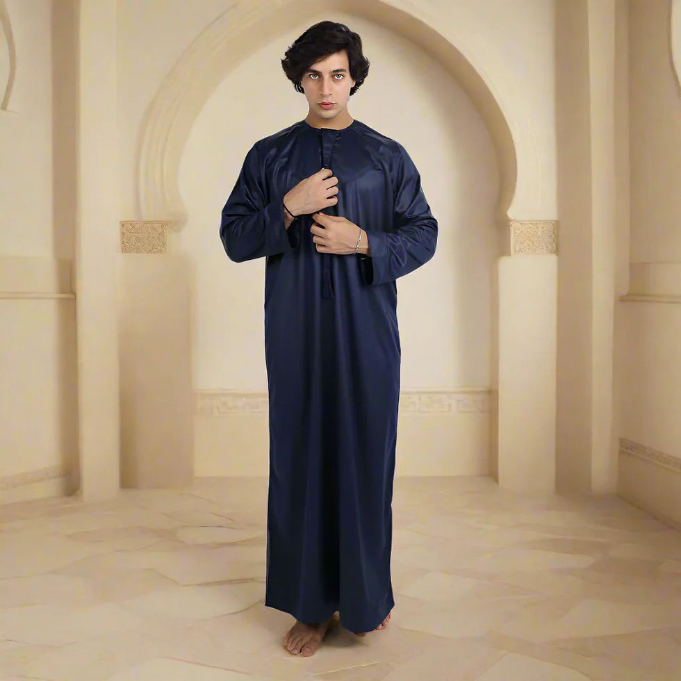 Tealish Blue Emirati Thobe