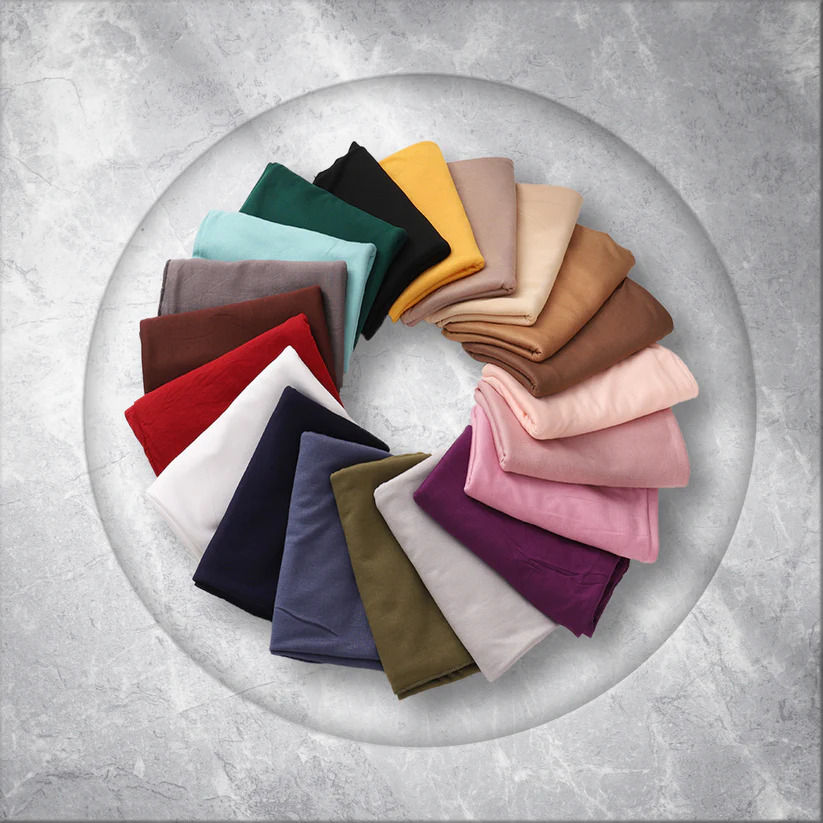 Online Teal Green Satin Hijab