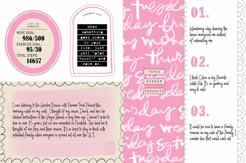 Week In The Life Thursday-Spread Three