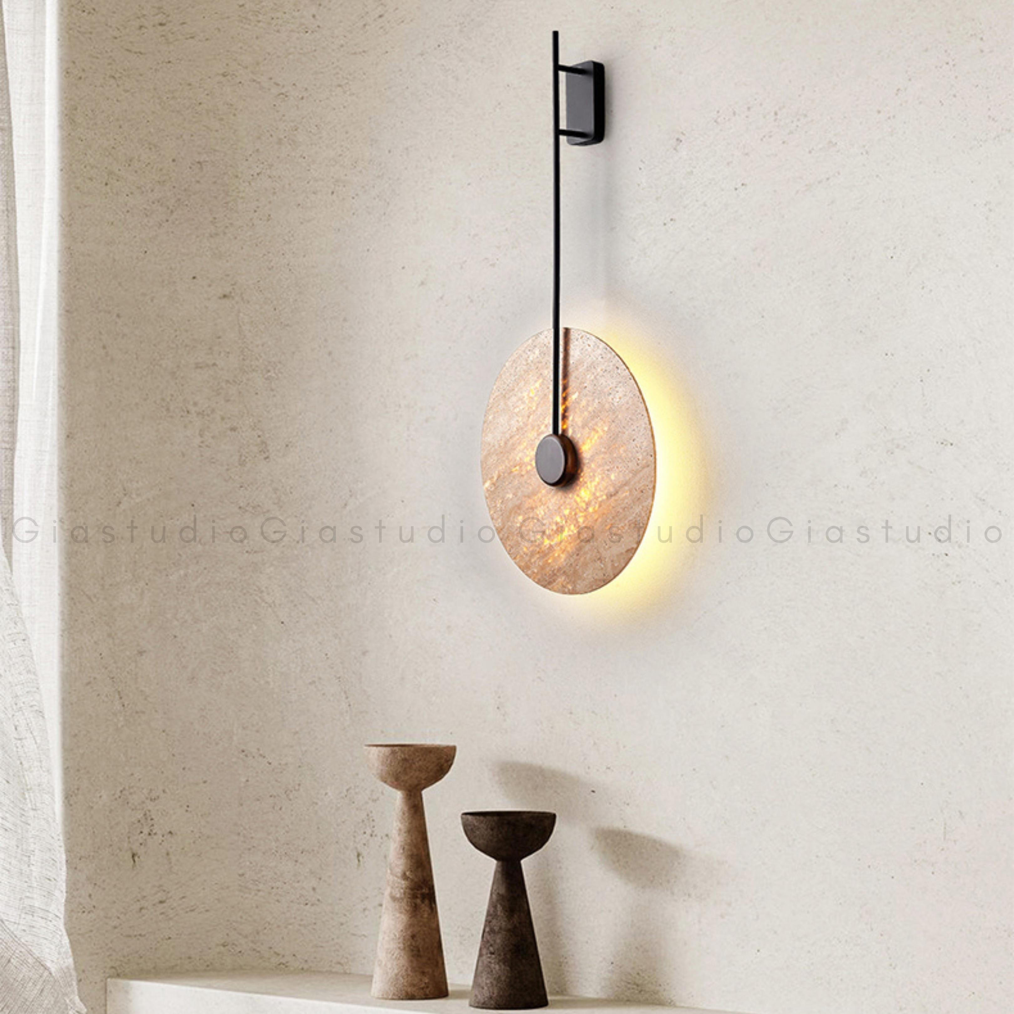 MOONIE - Travertine Stone Lamps