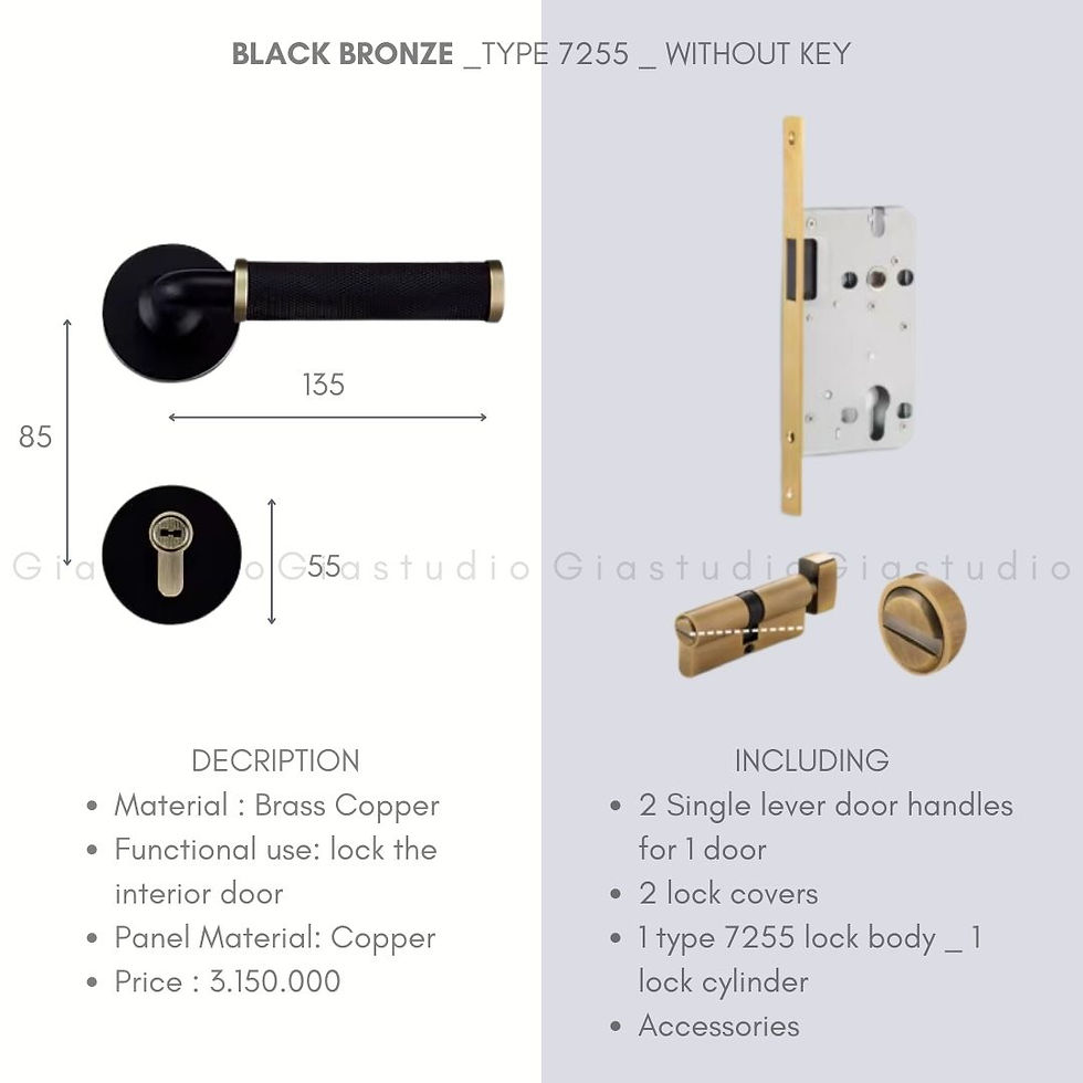 Thumbnail: ANTOIRE -  Black Bronze Door Handle
