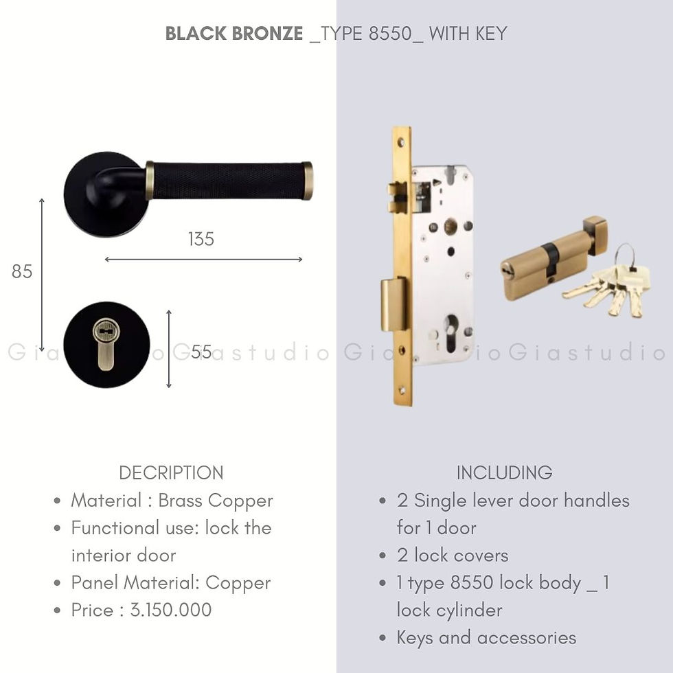 Thumbnail: ANTOIRE -  Black Bronze Door Handle