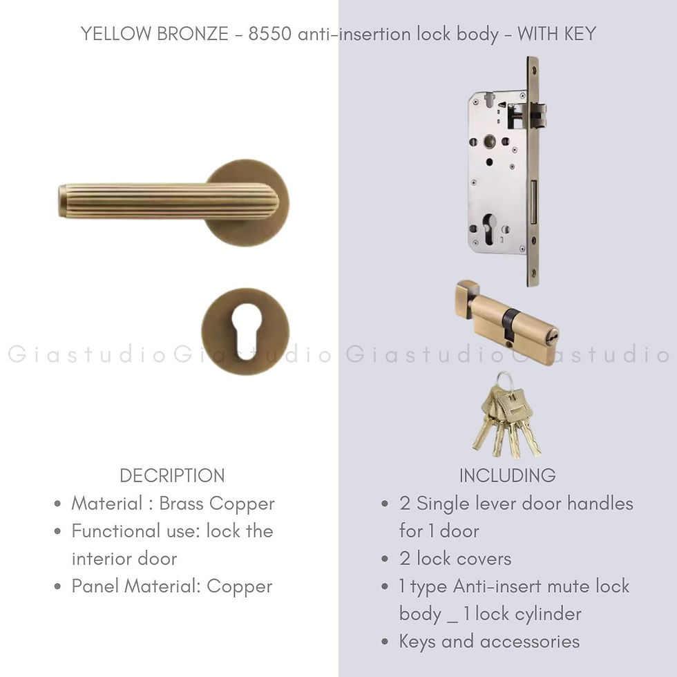 Hình thu nhỏ: ANANIA - Bronze - Modern Door Handle