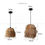 Hình thu nhỏ: TANPORO- Rattan Wabisabi Pendant lamps
