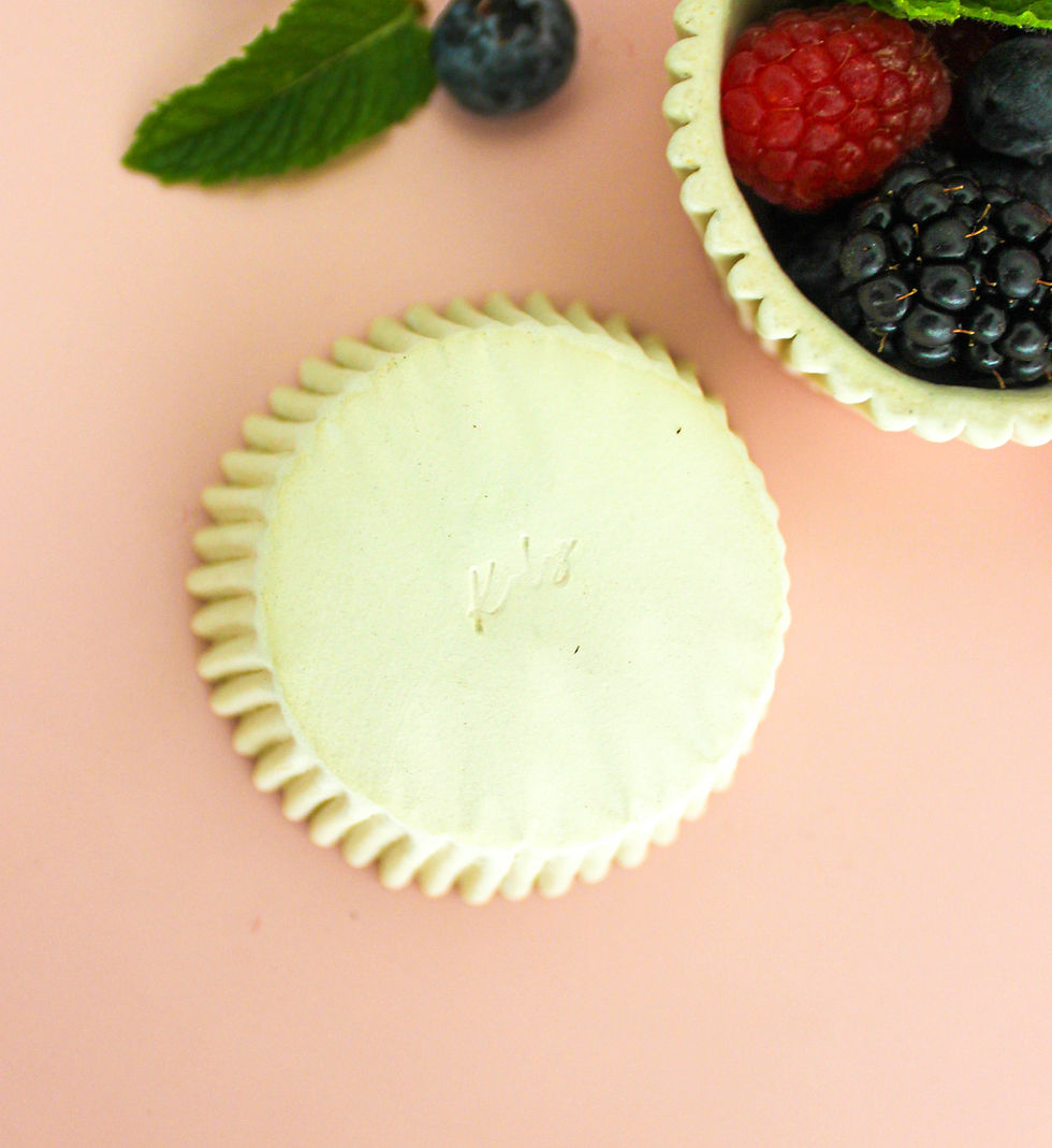 Thumbnail: Handmade Ceramic Cupcake Liner Bowls