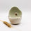 Thumbnail: Handmade porcelain espresso cup with a coffee bean by KOLOS ceramics