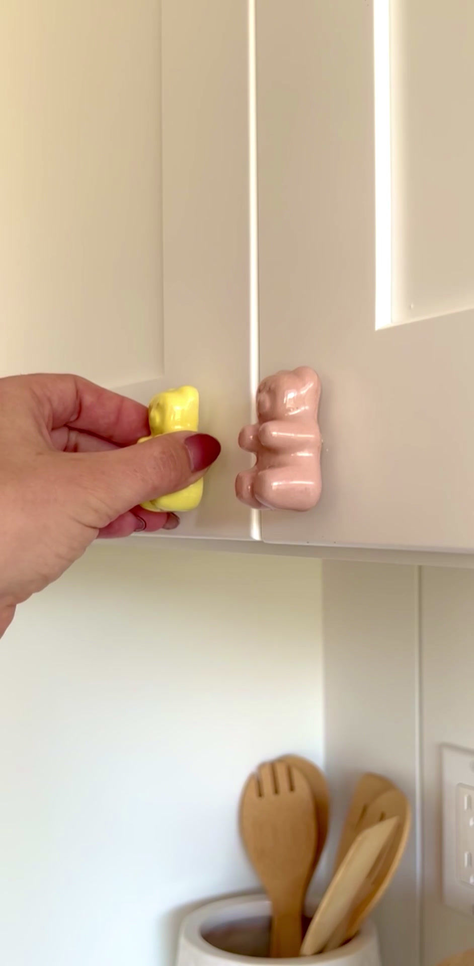 Thumbnail: Handmade Ceramic Gummy Bear Knobs