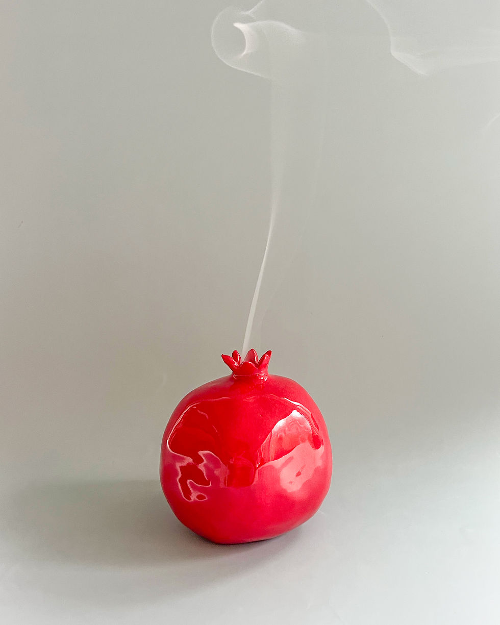 Handmade Ceramic Pomegranate Incense Diffuser