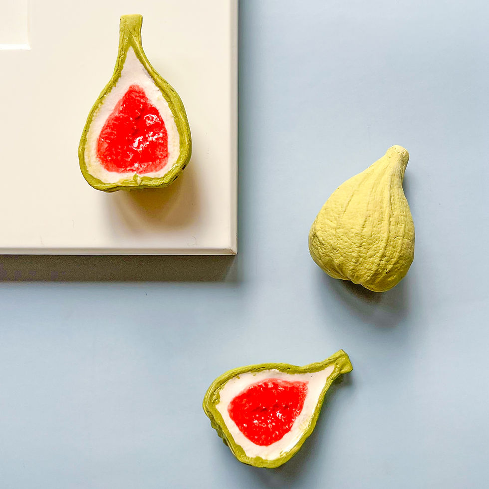 Handmade Ceramic Fig Cabinet Knobs