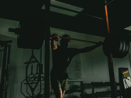 Athlete finished very hard training session