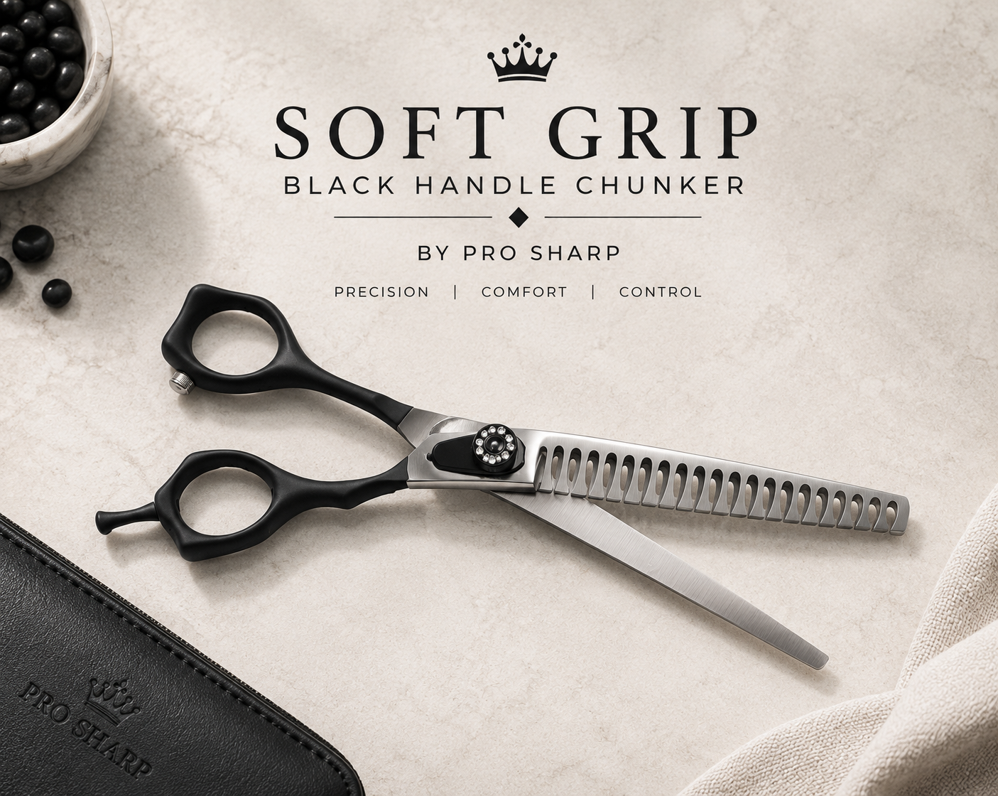 Soft Grip Black Handle Chunker 7"