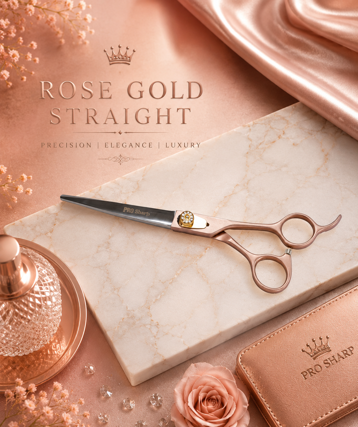 Rose Gold Straight 7.5"