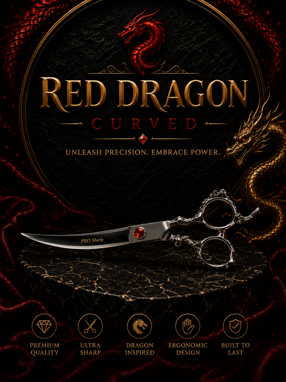 Red Dragon 8" Curved
