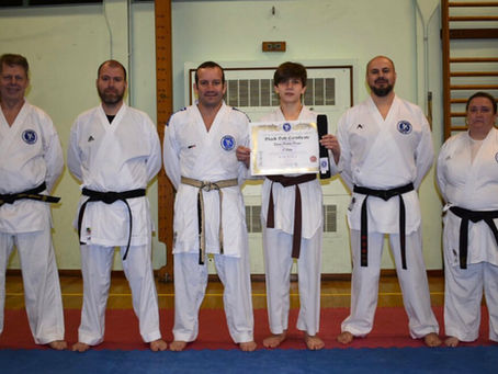 Black belt grading - March 2022