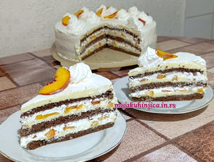 VOĆNA TORTA SA BRESKVAMA