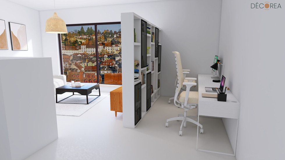 Décorea - Projet télétravail rendu 3d