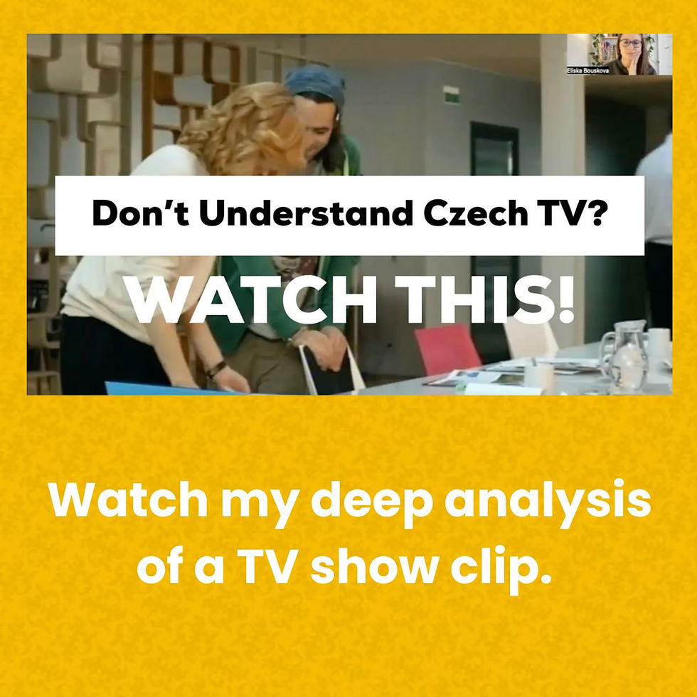 Czech TV feels impossible to understand?