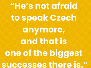 I made more progress with my Czech in the last month than in the year of studying before.