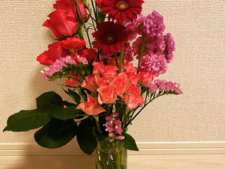 花束を生ける💐