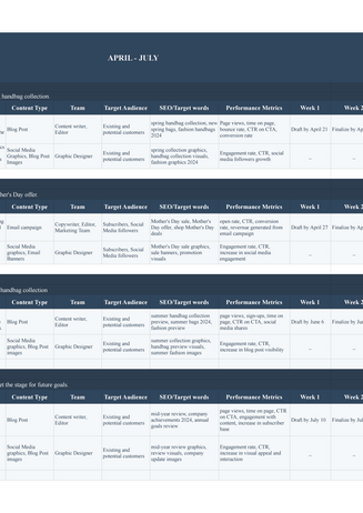 Content Campaign Plan