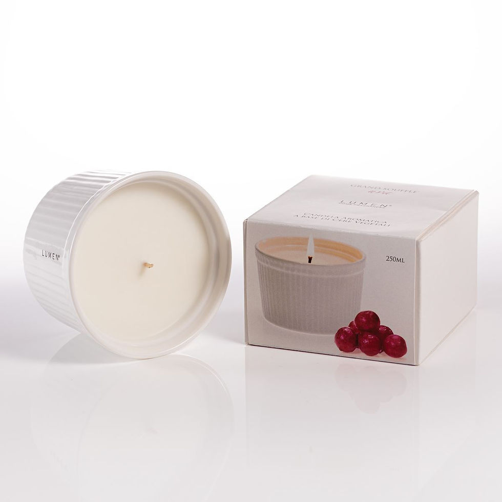 Miniatura: GRAND SOUFFLE' UVA CANDELA VEGETALE ml.250 IN ASTUCCIO  GRAND SOUFFLE' FRUTTI DI