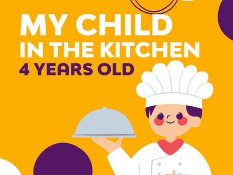 My Child In The Kitchen 4 Years Old