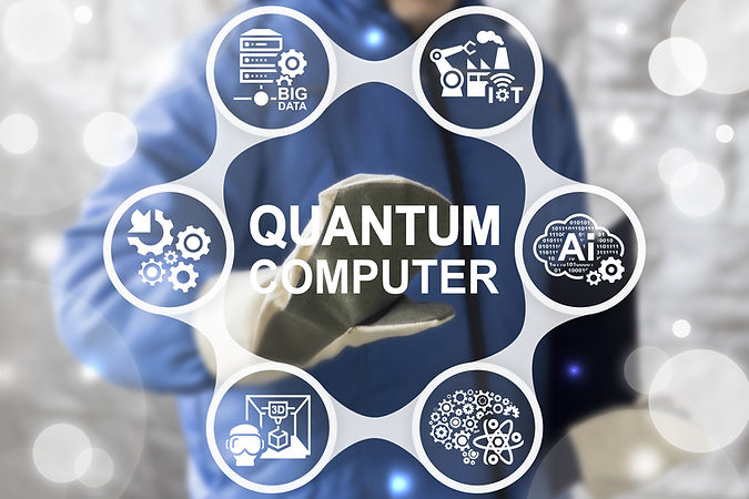 Quantum Computer Industry 4 Concept Inte