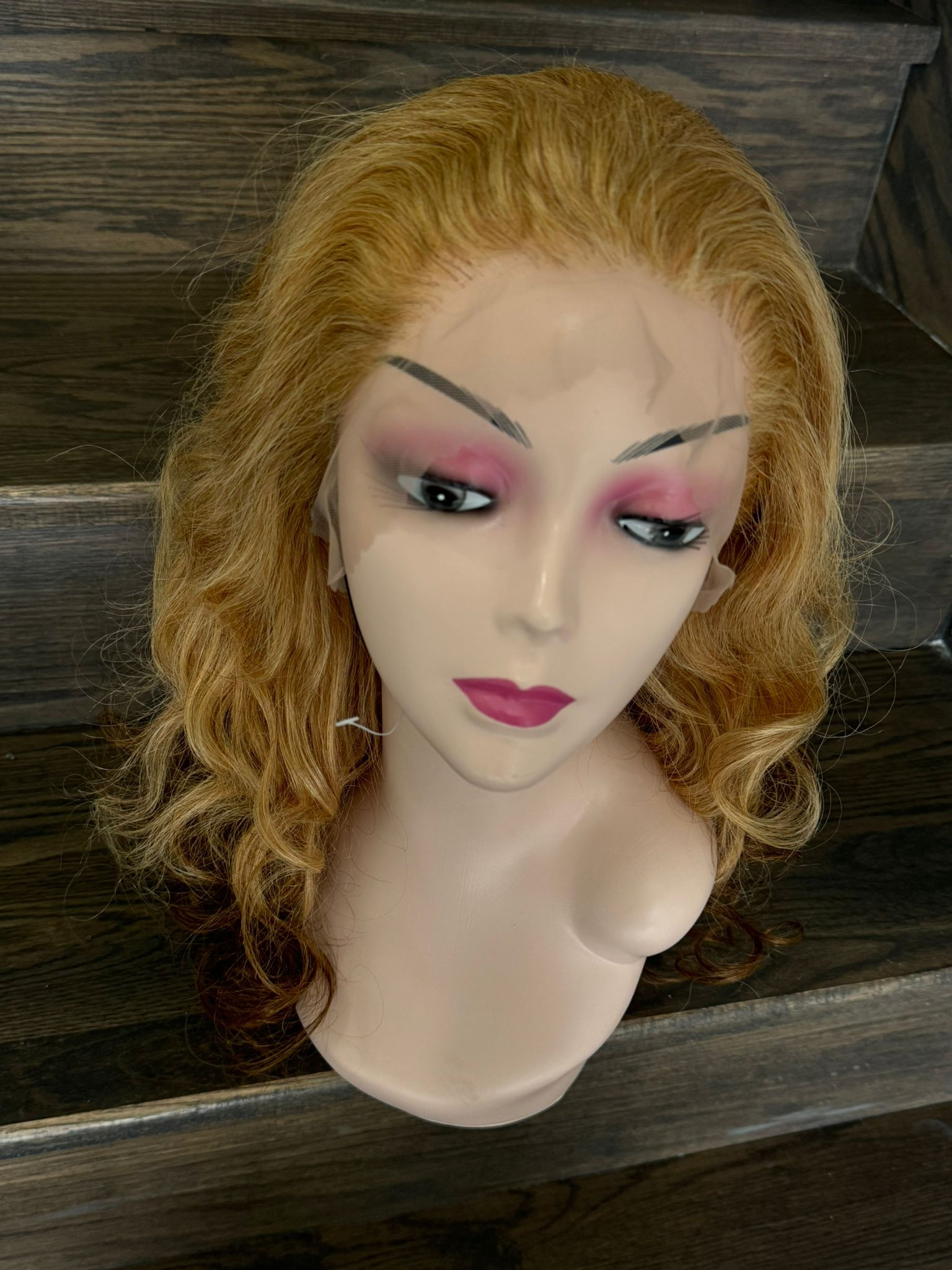 14'' bouncing wave golden brown tip color-SDD