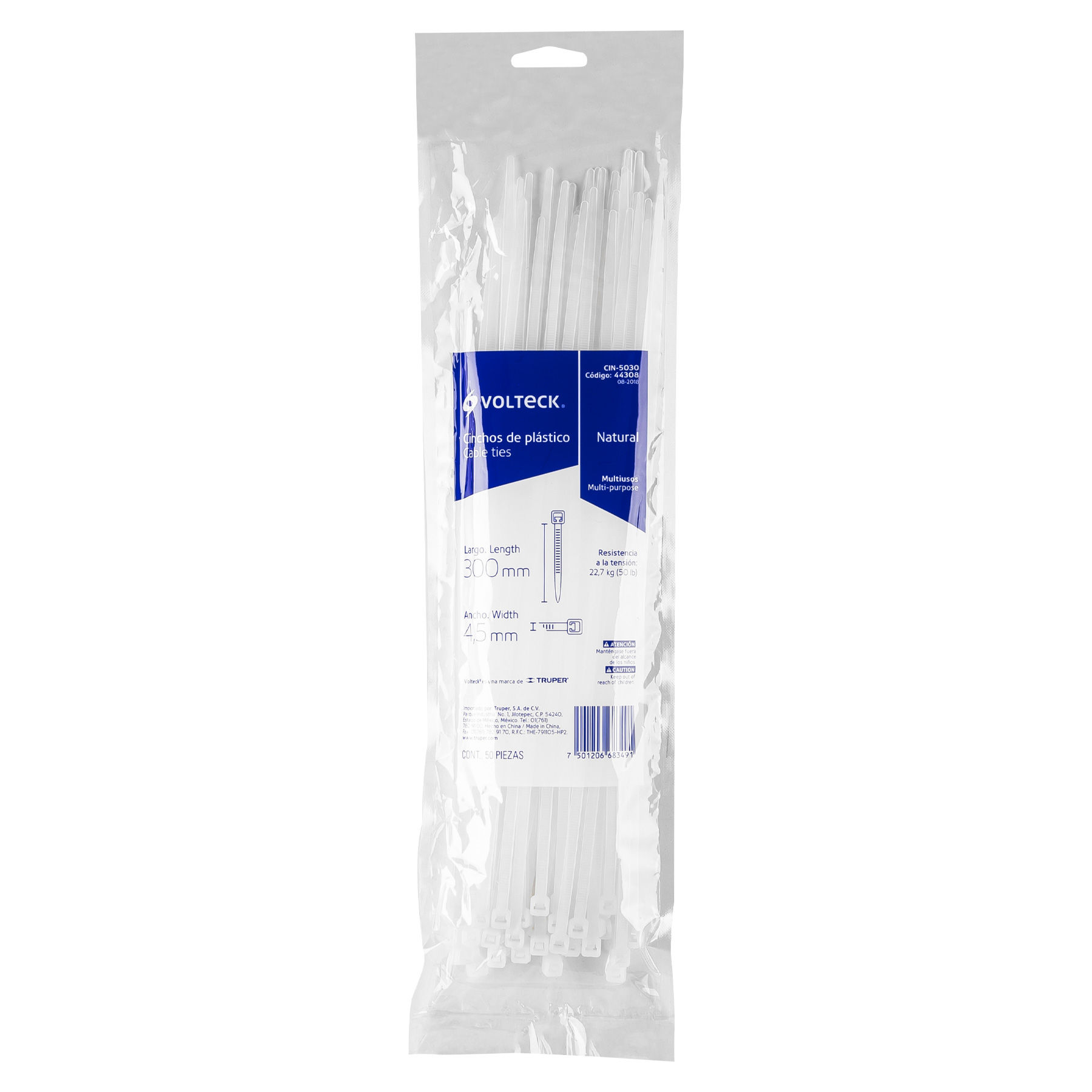 CABLE TIES IN POLY BAG 12" (44308)