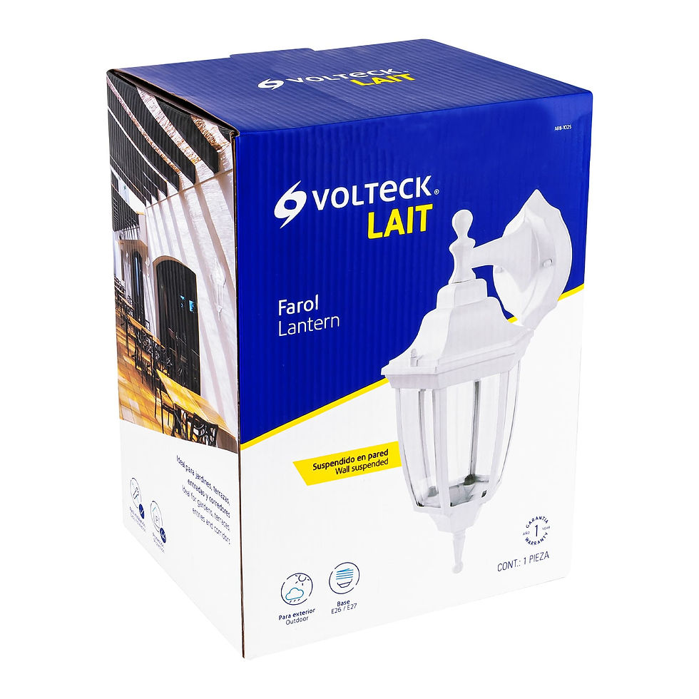 Thumbnail: TRADITIONAL LANTERN-TYPE BUTTRESS SUSPENDED FOR EXTERIOR, WHITE (47290)