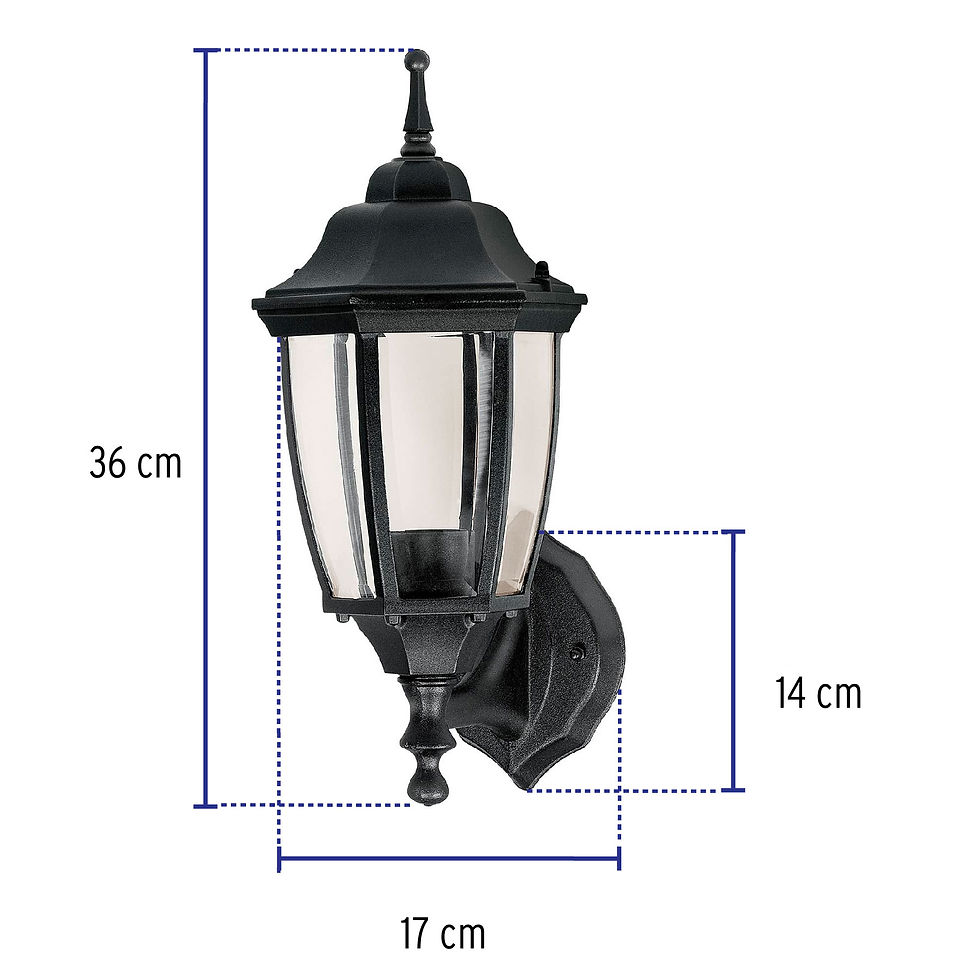 Thumbnail: TRADITIONAL LANTERN-TYPE FLYING BUTTRESS SUPPORTED FOR EXTERIOR, BLACK (47289)