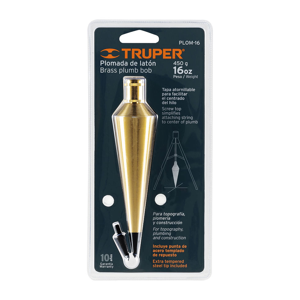 Thumbnail: BRASS PLUMB BOB 16 OZ, TRUPER