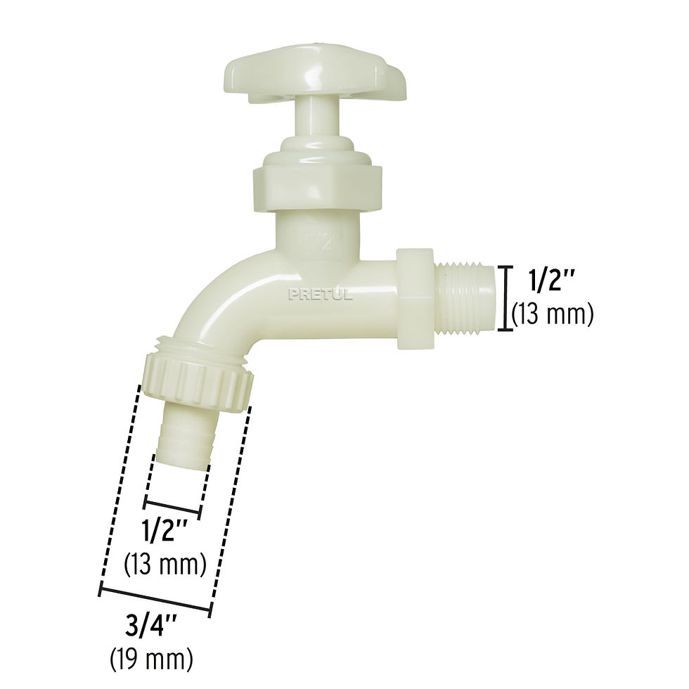 Thumbnail: TAP HOSE BIBB 1/2" PLASTIC (LL-17P)