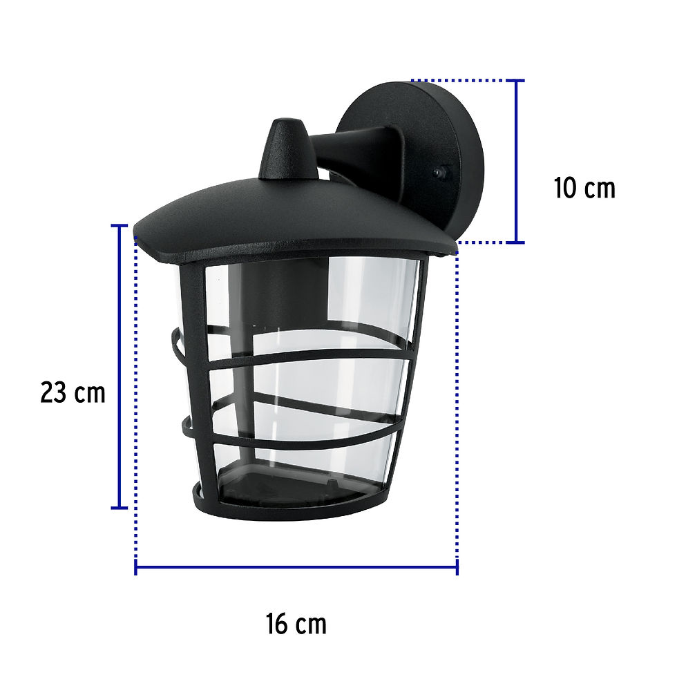 Thumbnail: MODERN HANGING LANTERN-TYPE BUTTRESS FOR OUTDOORS, BLACK (45093)
