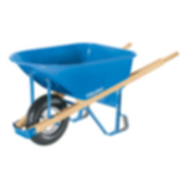TRUPRO, 6CU STEEL WB, 16" FF TIRES, 41X51MM WOOD HANDLES (33182 ( P6-F )