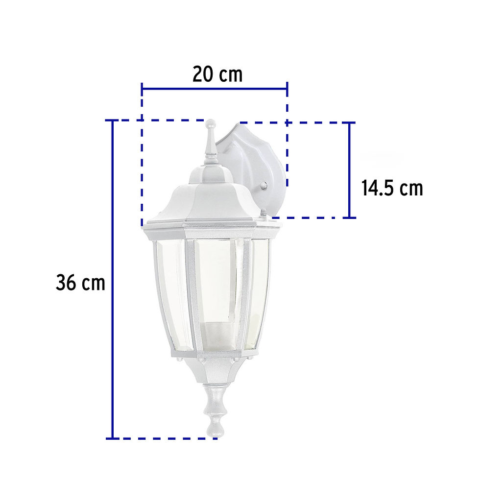 Thumbnail: TRADITIONAL LANTERN-TYPE BUTTRESS SUSPENDED FOR EXTERIOR, WHITE (47290)
