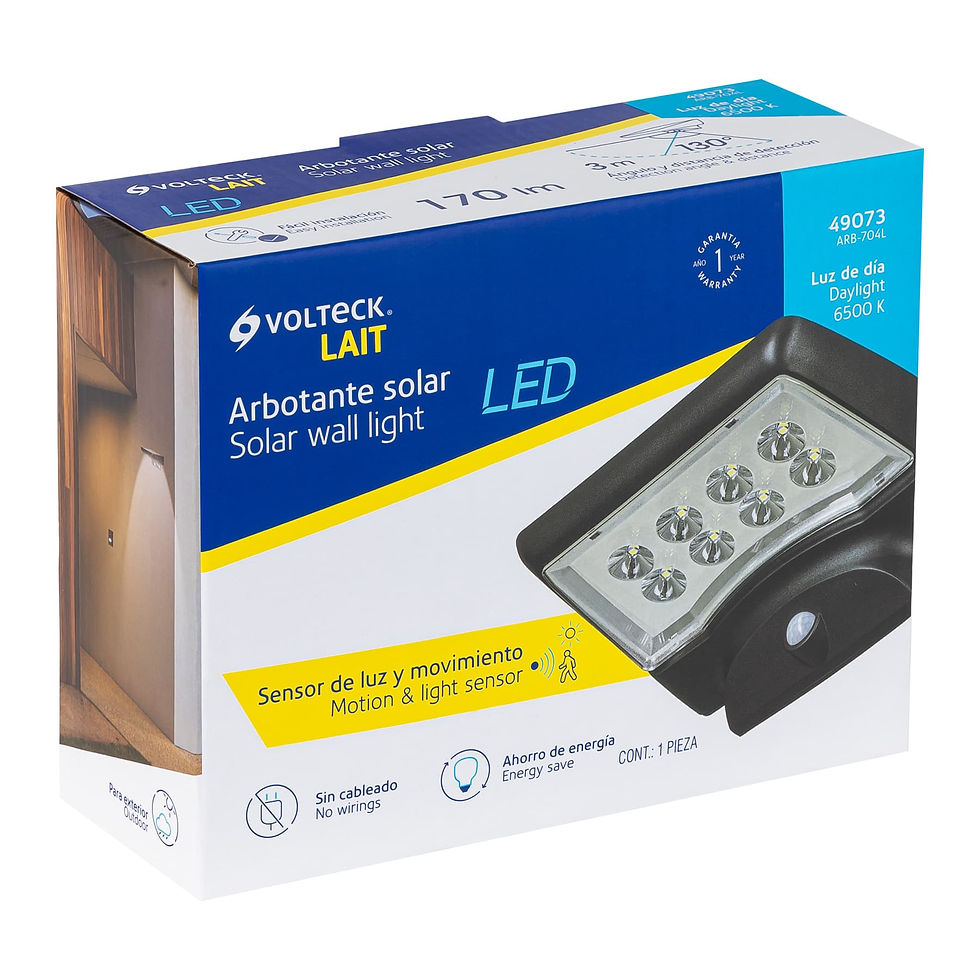 Thumbnail: VOLTECK 4W LED SOLAR LANTERN WITH MOTION SENSOR (49073)